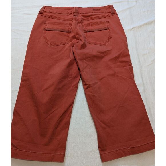 JAG Jeans Stretch Capri Pants 10P Rust Red Cropped 20" Inseam - Picture 2 of 6